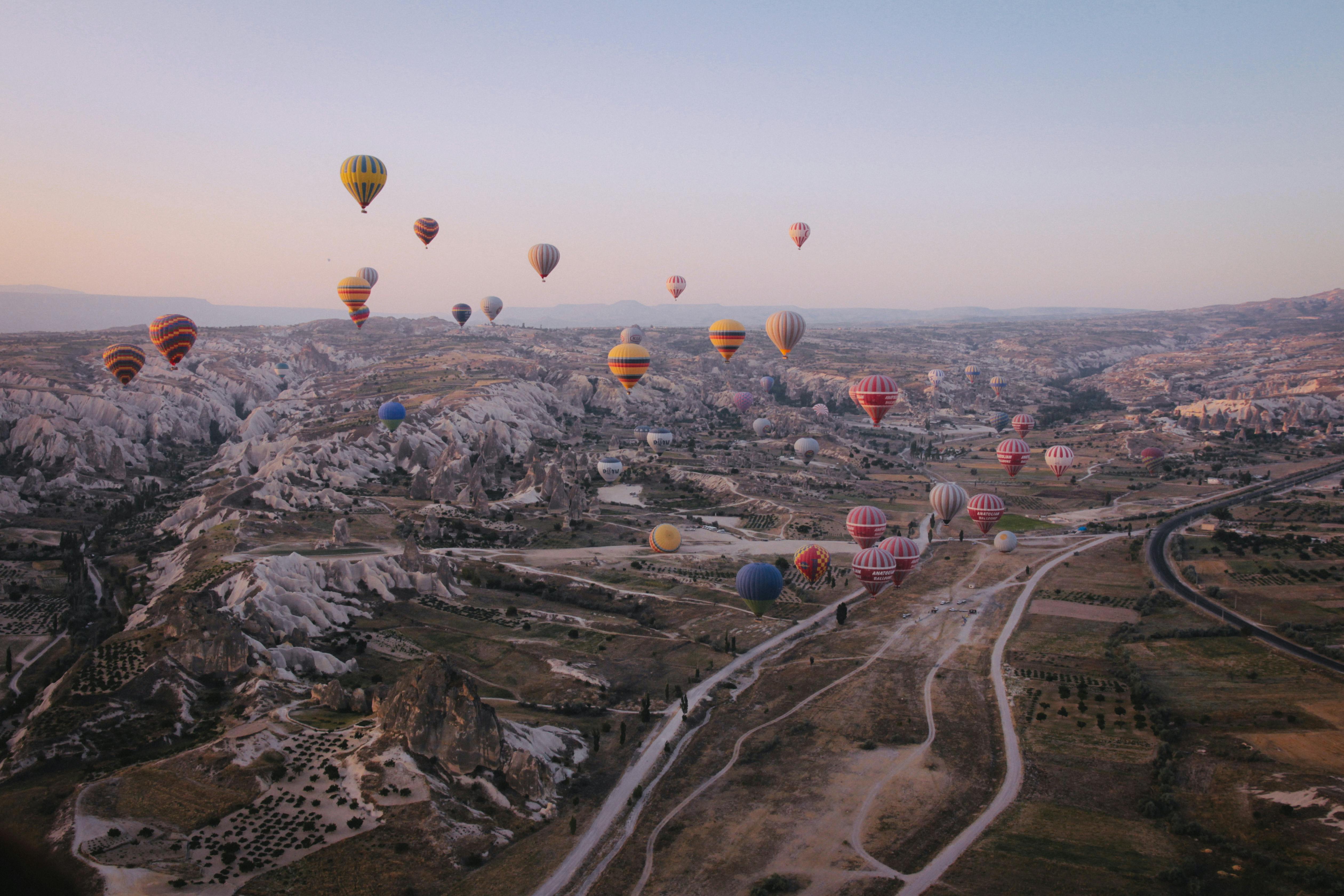 Hot air balloons